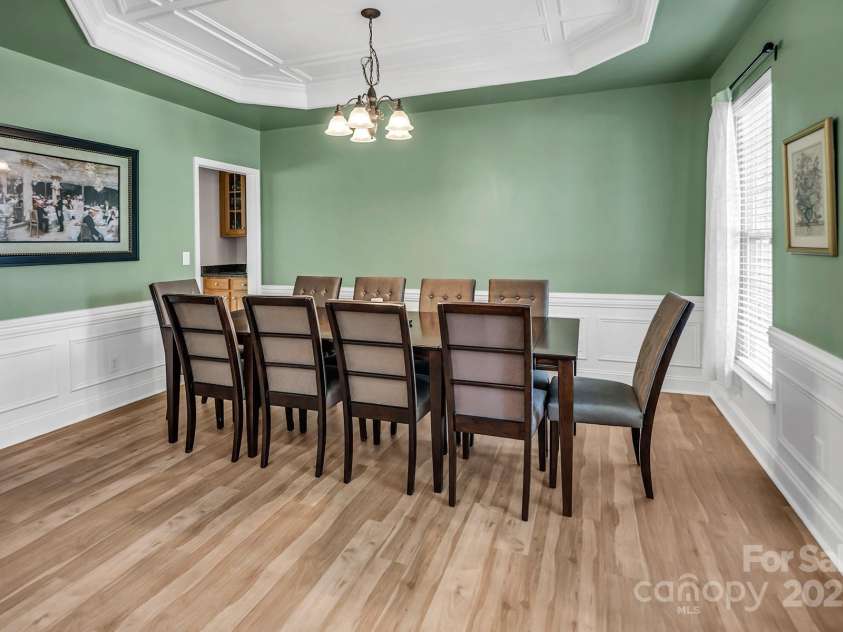 10792 Elsfield Avenue, Concord, NC 28027.  MLS# CAR4261572, YatesRealty ID 19040. Huge dining room and lovely tray ceiling