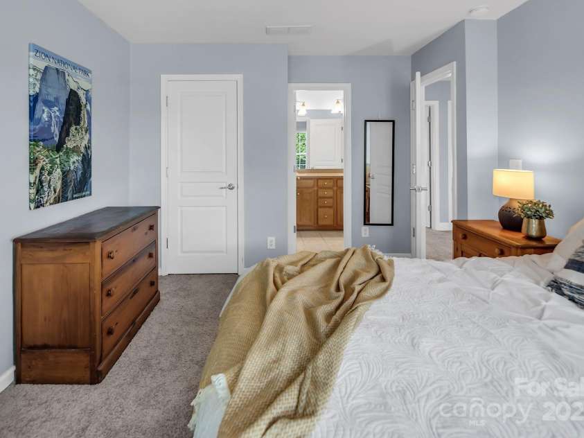 10792 Elsfield Avenue, Concord, NC 28027.  MLS# CAR4261572, YatesRealty ID 19040. Upstairs bedroom#3 with door to full bathroom