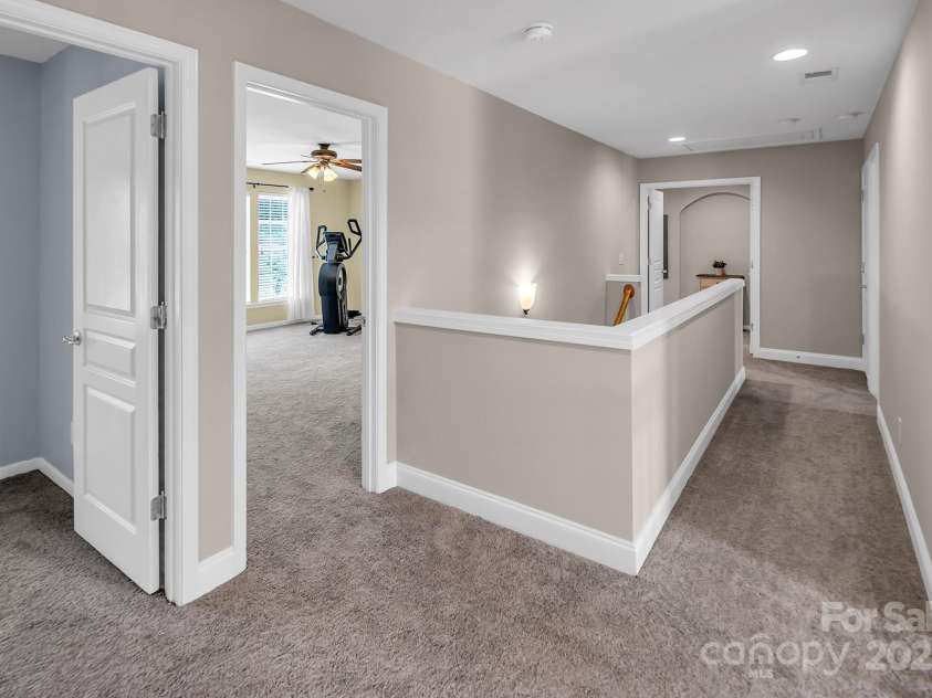 10792 Elsfield Avenue, Concord, NC 28027.  MLS# CAR4261572, YatesRealty ID 19040. Upstairs landing - new paint and carpet!