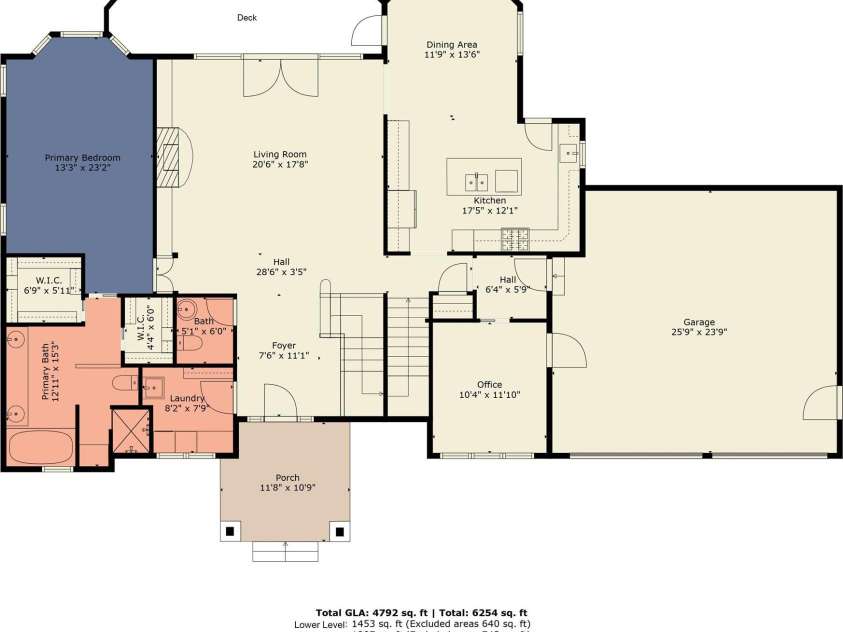 301 Gateway Drive, Hendersonville, NC 28739.  MLS# CAR4373962, YatesRealty ID 19050. Main level floor plan.