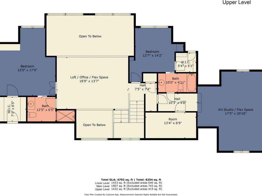 301 Gateway Drive, Hendersonville, NC 28739.  MLS# CAR4373962, YatesRealty ID 19050. Upper level floor plan.