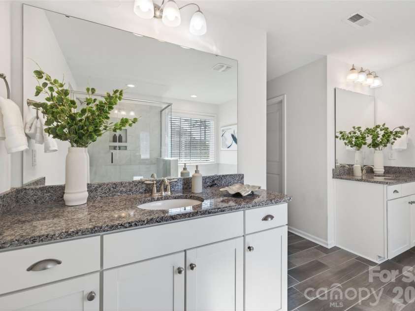 1212 Englewood Drive, Lake Wylie, SC 29710.  MLS# CAR4371368, YatesRealty ID 19075. Primary bath featuring dual vanities