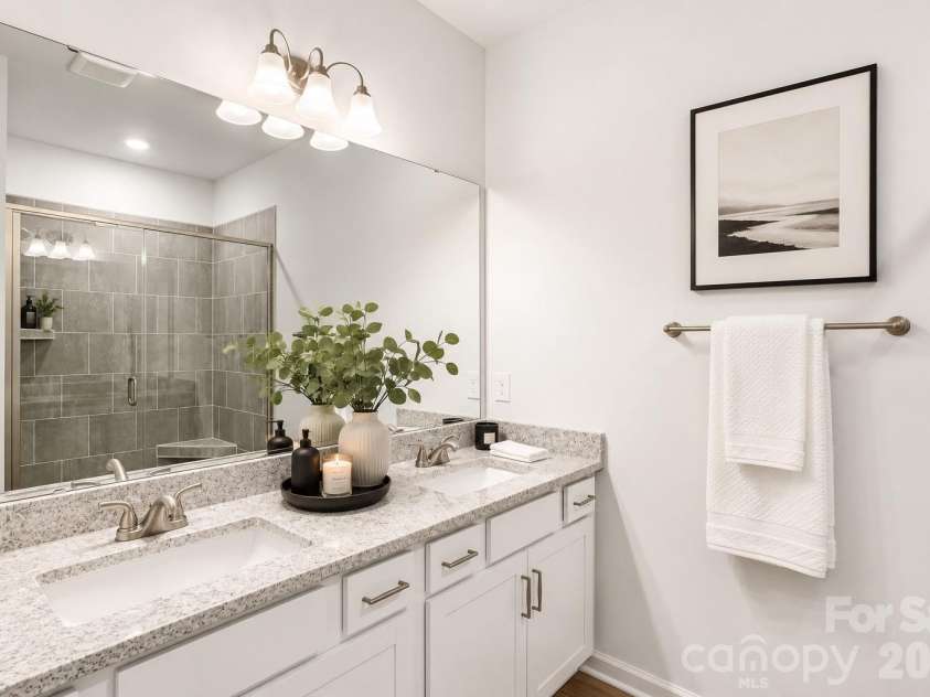 5861 Tuckaseegee Road, Charlotte, NC 28208.  MLS# CAR4401590, YatesRealty ID 1908. Primary Bath Virtually Staged