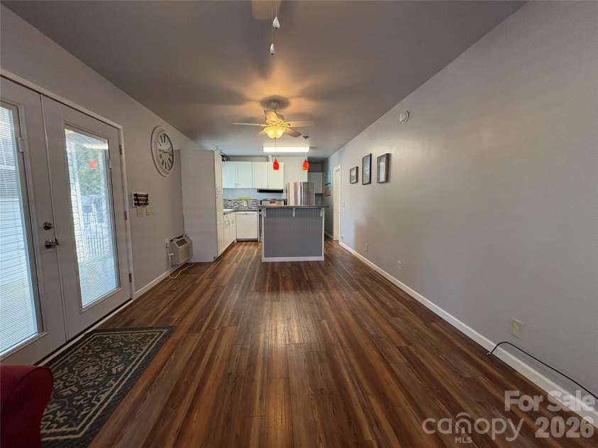 333 Mount View Lane, New London, NC 28127.  MLS# CAR4269938, YatesRealty ID 19081. Open Living/Dining & Kitchen