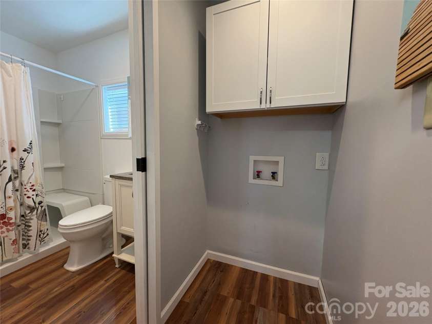 333 Mount View Lane, New London, NC 28127.  MLS# CAR4269938, YatesRealty ID 19081. Washer hook up (remove cabinet and install a stackable)