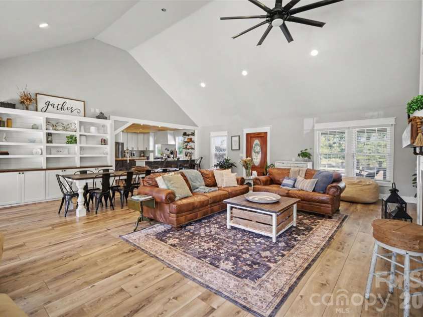 5226 Old Plank Road, Iron Station, NC 28080.  MLS# CAR4365700, YatesRealty ID 19087. Built-ins in dining room