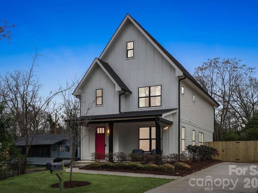 3534 Simmons Street, Charlotte, NC 28208.  MLS# CAR4335509, YatesRealty ID 19091. AI generated twilight