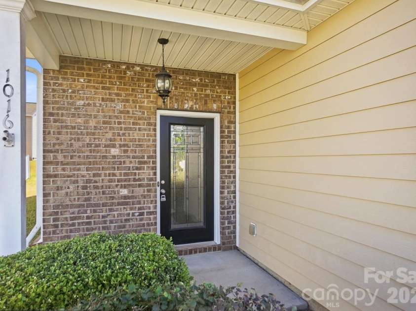 1016 Garden Web Road, Indian Trail, NC 28079.  MLS# CAR4369459, YatesRealty ID 19094. Covered Front Porch
