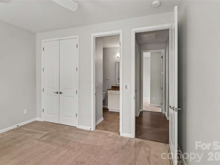 8911 Bur Lane, Huntersville, NC 28078.  MLS# CAR4396787, YatesRealty ID 19095. Bedroom #2 opens has direct bathroom access