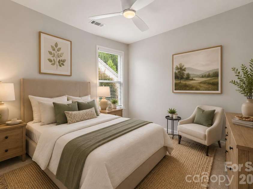 8911 Bur Lane, Huntersville, NC 28078.  MLS# CAR4396787, YatesRealty ID 19095. Bedroom #2 Staged