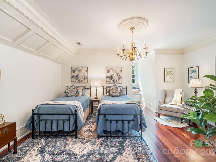 2665 Rolling Hills Drive, Monroe, NC 28110.  MLS# CAR4296531, YatesRealty ID 191. The second bedroom on the third level.