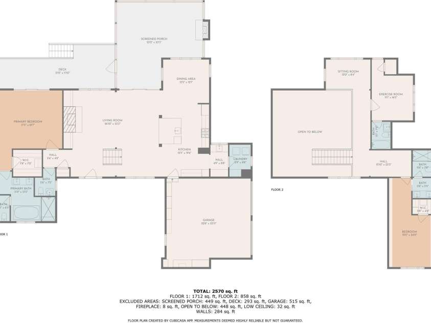 891 Crescent Trail, Highlands, NC 28741.  MLS# CAR4270133, YatesRealty ID 19103. Main House Floor Plan