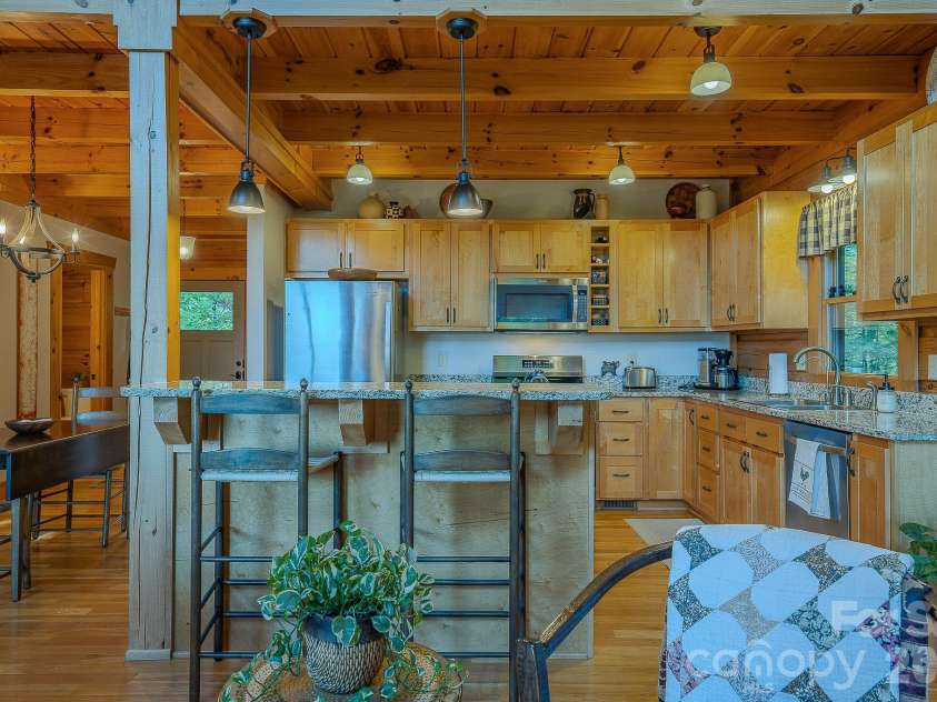 1016 Horizon Trail, Nebo, NC 28761.  MLS# CAR4398740, YatesRealty ID 1911. Kitchen and breakfast bar