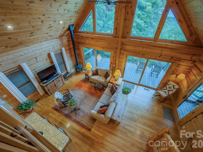 1016 Horizon Trail, Nebo, NC 28761.  MLS# CAR4398740, YatesRealty ID 1911. View from loft