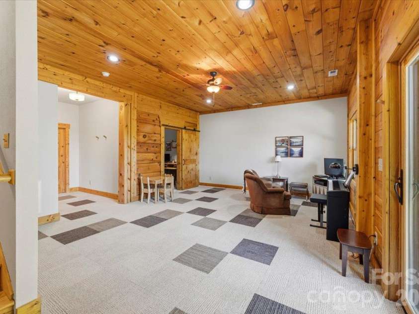 1016 Horizon Trail, Nebo, NC 28761.  MLS# CAR4435934, YatesRealty ID 1911. Den Basement