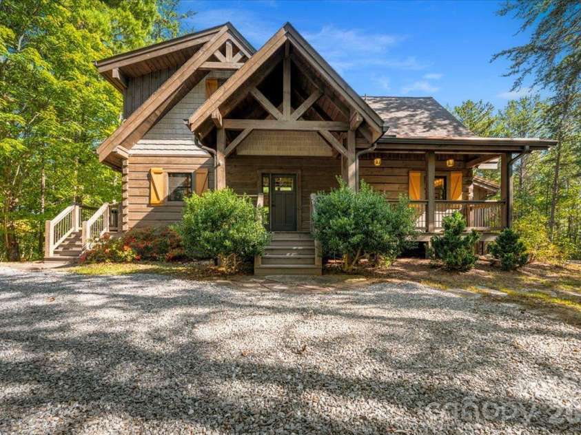 1016 Horizon Trail, Nebo, NC 28761.  MLS# CAR4435934, YatesRealty ID 1911. Exterior View of Front of Home