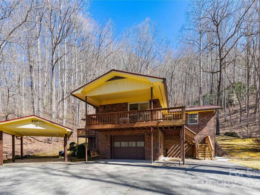 3601 Conleys Creek Road, Whittier, NC 28789.  MLS# CAR4231007, YatesRealty ID 1911. Front of Home