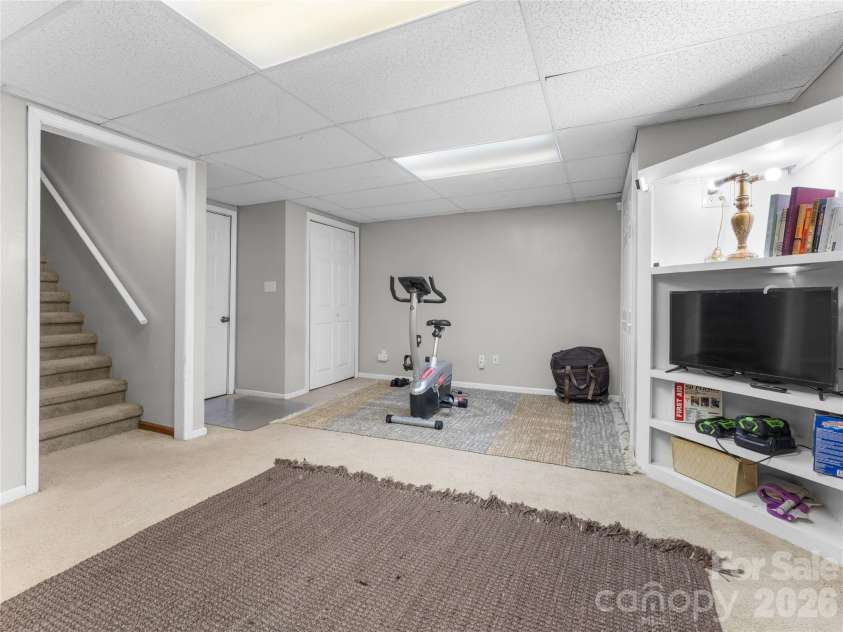 121 Churchill Downs Drive, Fairview, NC 28730.  MLS# CAR4420443, YatesRealty ID 19111. Finished Basement