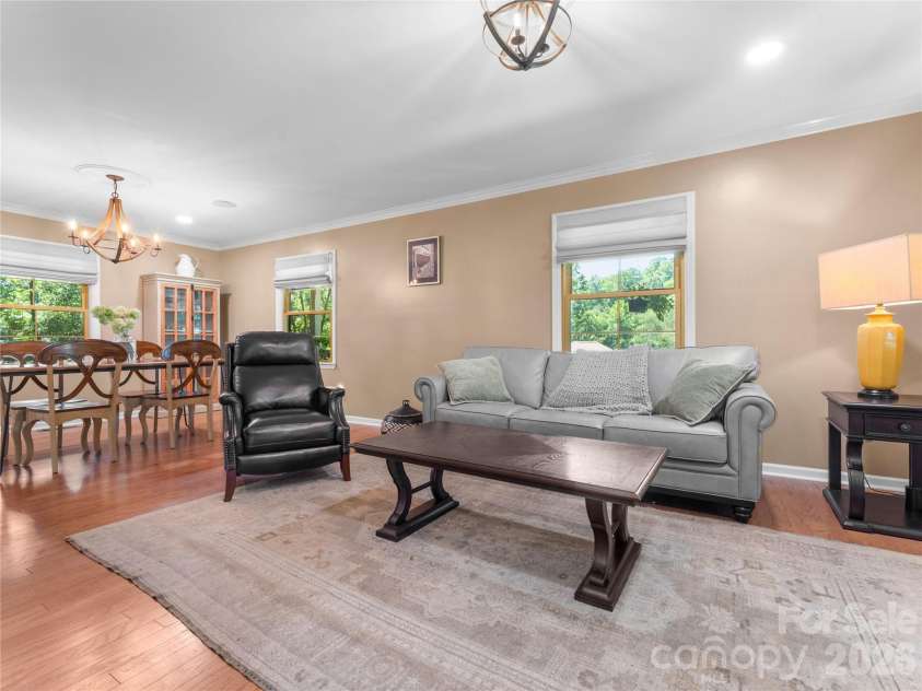 121 Churchill Downs Drive, Fairview, NC 28730.  MLS# CAR4420443, YatesRealty ID 19111. Open Living and Dining Room
