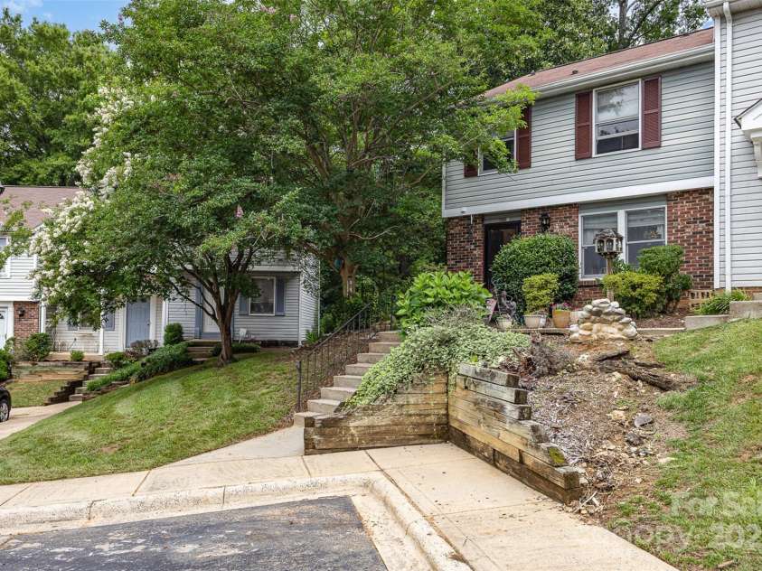 7304 Pebblestone Drive, Charlotte, NC 28212.  MLS# CAR4263270, YatesRealty ID 19112. From Parking Lot