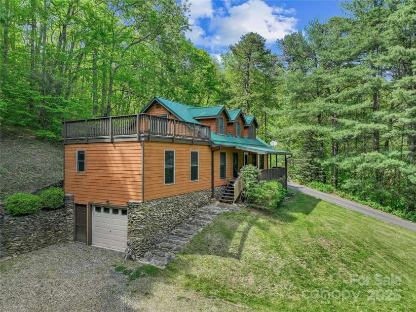 315 Morgan Branch Road, Leicester, NC 28748.  MLS# CAR4252510, YatesRealty ID 19145. Side/Garage