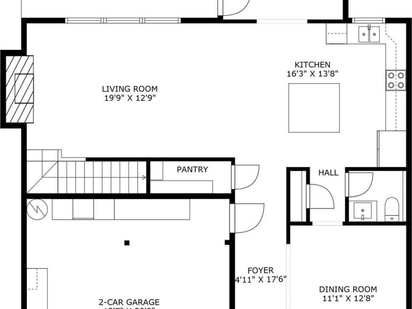 2210 Winding River Drive, Charlotte, NC 28214.  MLS# CAR4264279, YatesRealty ID 19147. First floor
