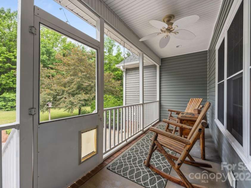 230 Shag Bark Lane, Salisbury, NC 28146.  MLS# CAR4257642, YatesRealty ID 19159. Back Porch