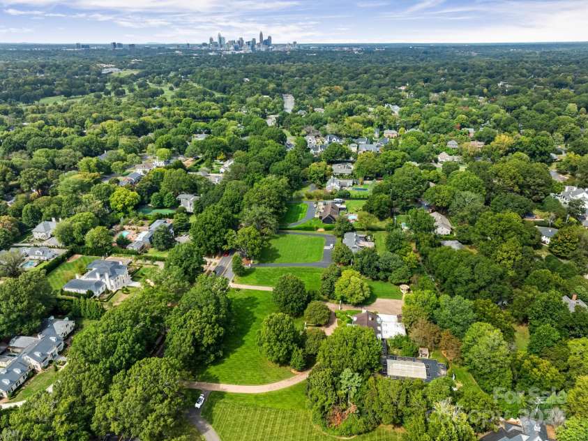 3531 Sharon Road, Charlotte, NC 28211.  MLS# CAR4197911, YatesRealty ID 1916. Aerial