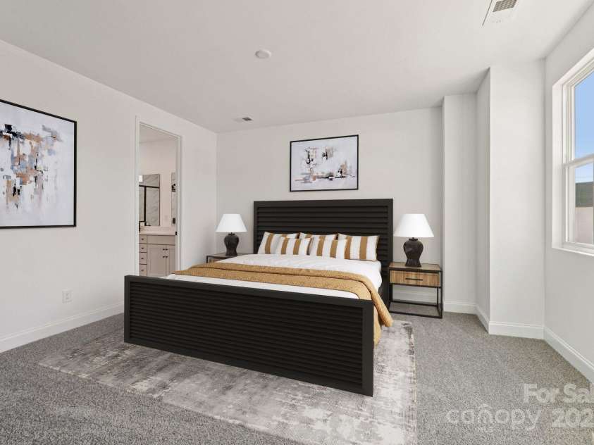 608 Mercury Drive, Tega Cay, SC 29708.  MLS# CAR4324911, YatesRealty ID 19172. Virtually Staged Primary Bedroom