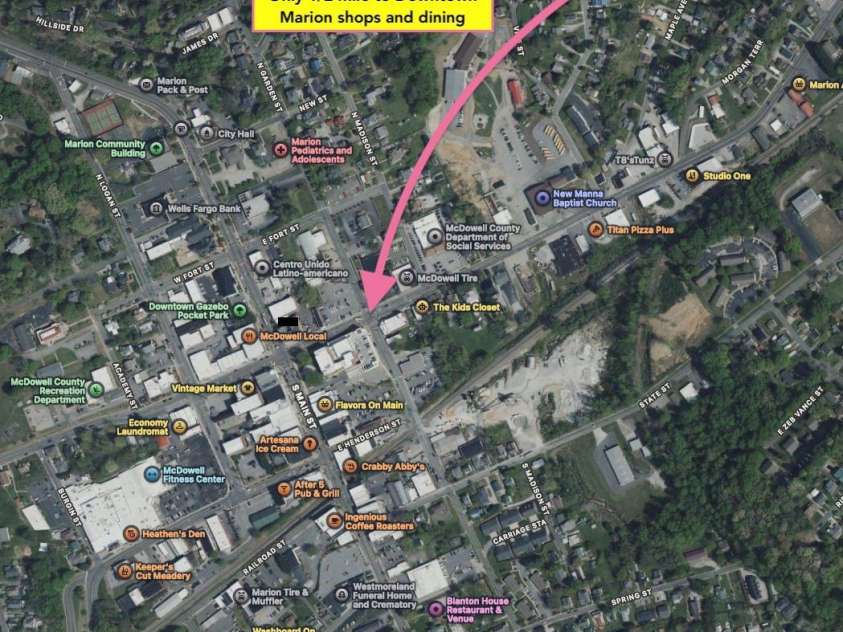 204 Maple Avenue, Marion, NC 28752.  MLS# CAR4338349, YatesRealty ID 19194. 1/2 mile to downtown Marion