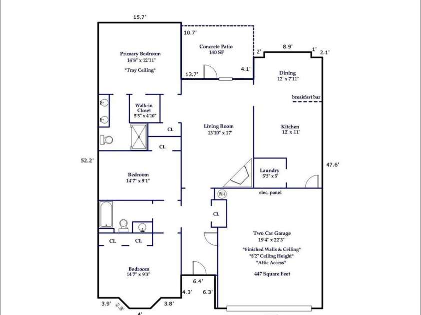 8 Kaylor Drive, Arden, NC 28704.  MLS# CAR4369533, YatesRealty ID 19216. 8 Kaylor Drive Floor Plan