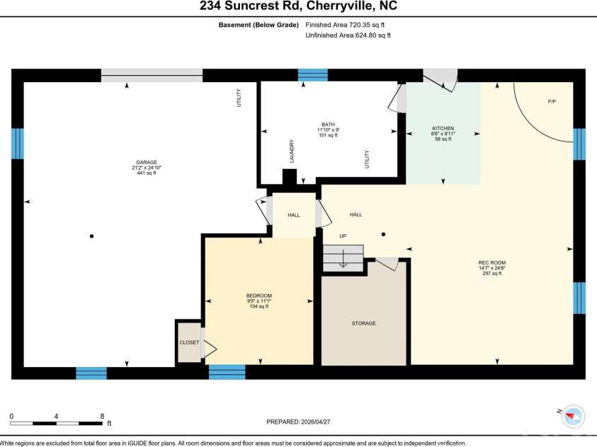 234 Suncrest Road, Cherryville, NC 28021.  MLS# CAR4372354, YatesRealty ID 19230. Floor Plan