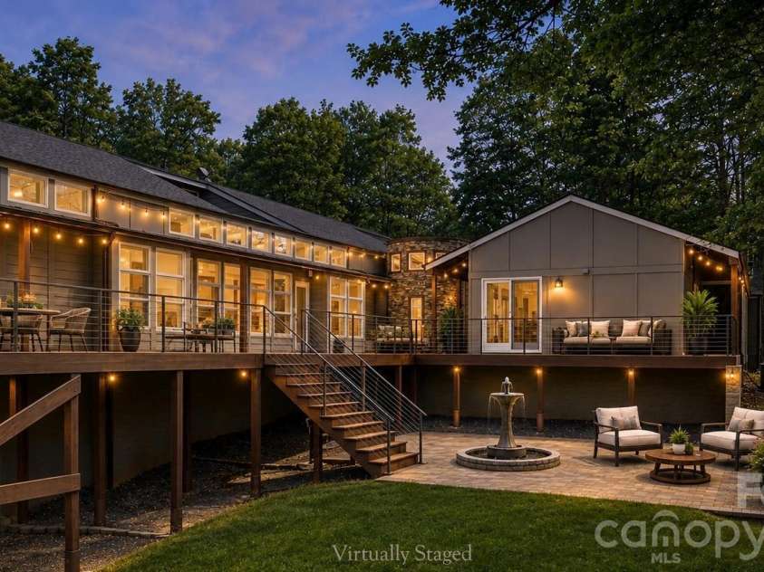 3249 Ivey Creek Road, Maiden, NC 28650.  MLS# CAR4241380, YatesRealty ID 19231. Back Exterior - Virtually Staged