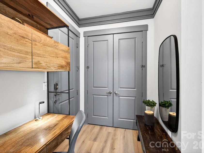 42 Schenck Parkway, Asheville, NC 28803.  MLS# CAR4377508, YatesRealty ID 1924. Lovely entrance with two storage closets