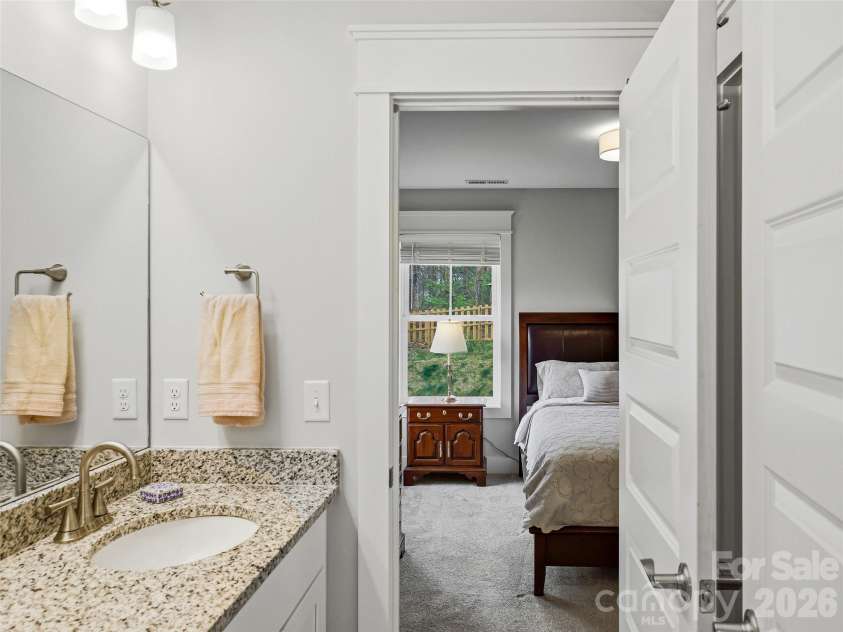 205 Weybridge Drive, Arden, NC 28704.  MLS# CAR4366273, YatesRealty ID 19255. Guest Bathroom (Jack and Jill)