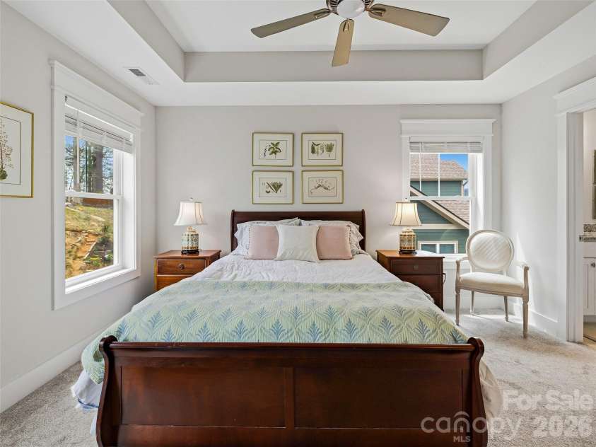 205 Weybridge Drive, Arden, NC 28704.  MLS# CAR4366273, YatesRealty ID 19255. Primary Bedroom flooded with natural light