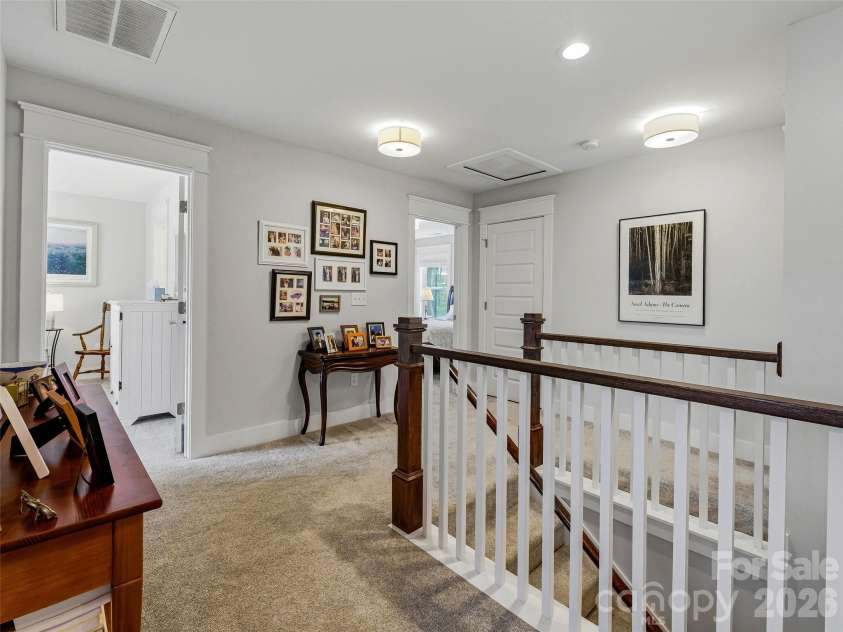 205 Weybridge Drive, Arden, NC 28704.  MLS# CAR4366273, YatesRealty ID 19255. Upstairs landing