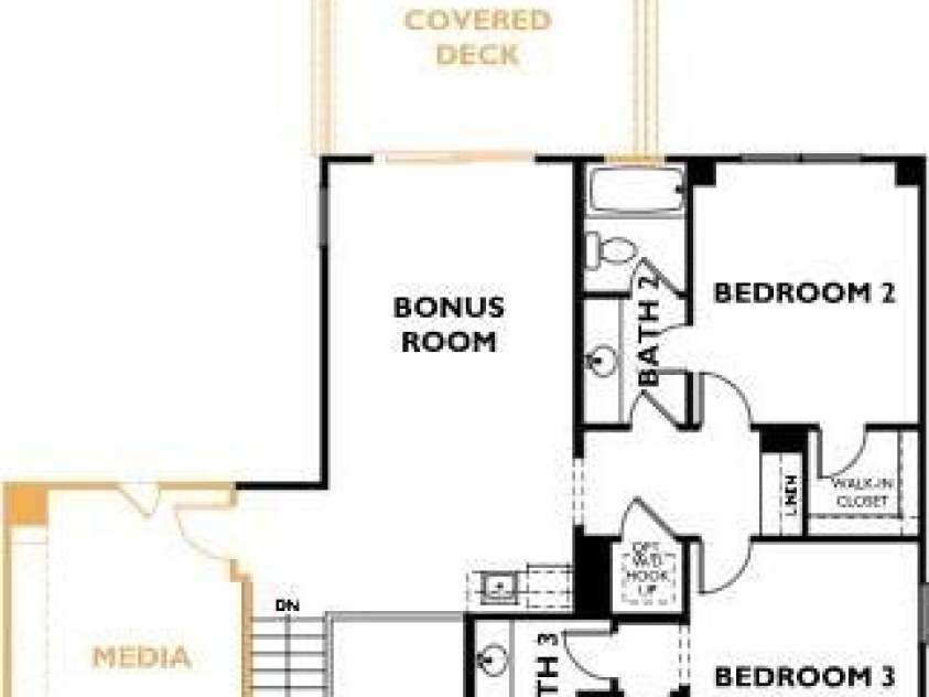 10934 Old Ravine Trail, Huntersville, NC 28078.  MLS# CAR4334775, YatesRealty ID 19256. Second floor example