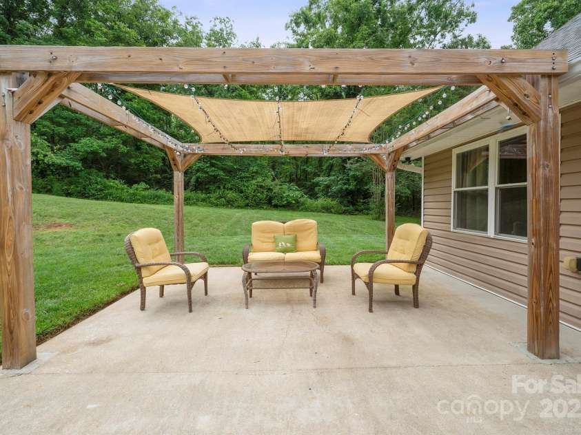 840 Lenoir Road, Morganton, NC 28655.  MLS# CAR4249671, YatesRealty ID 19257. Back Patio