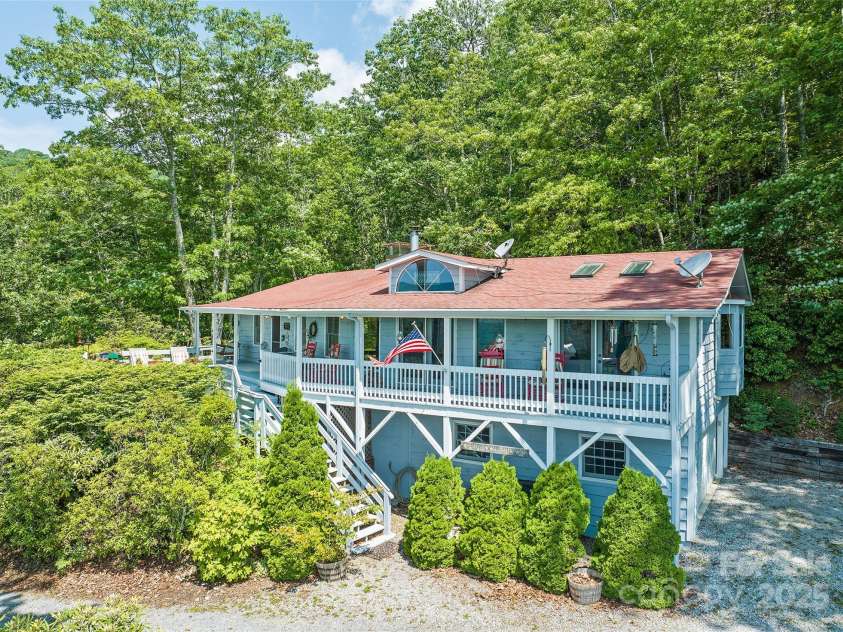 724 Pless Underwood Road, Maggie Valley, NC 28751.  MLS# CAR4268865, YatesRealty ID 19270. Exterior; another angle