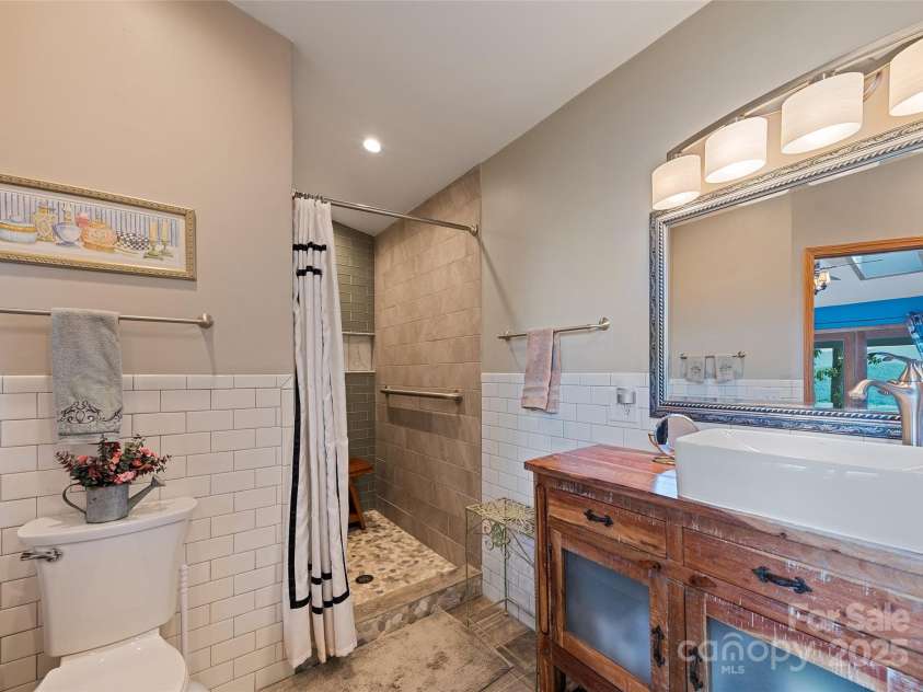 724 Pless Underwood Road, Maggie Valley, NC 28751.  MLS# CAR4268865, YatesRealty ID 19270. Primary bathroom; another angle