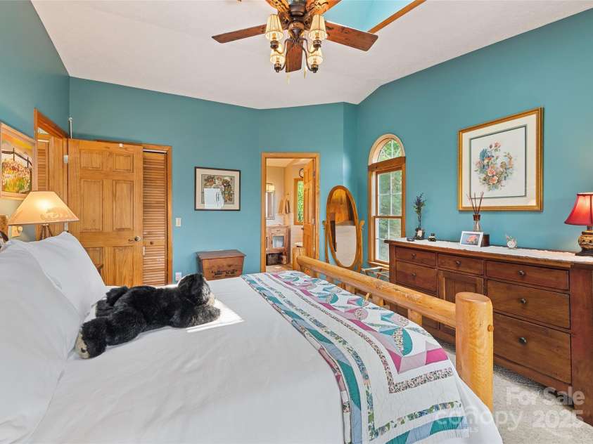 724 Pless Underwood Road, Maggie Valley, NC 28751.  MLS# CAR4268865, YatesRealty ID 19270. Primary bedroom; another angle