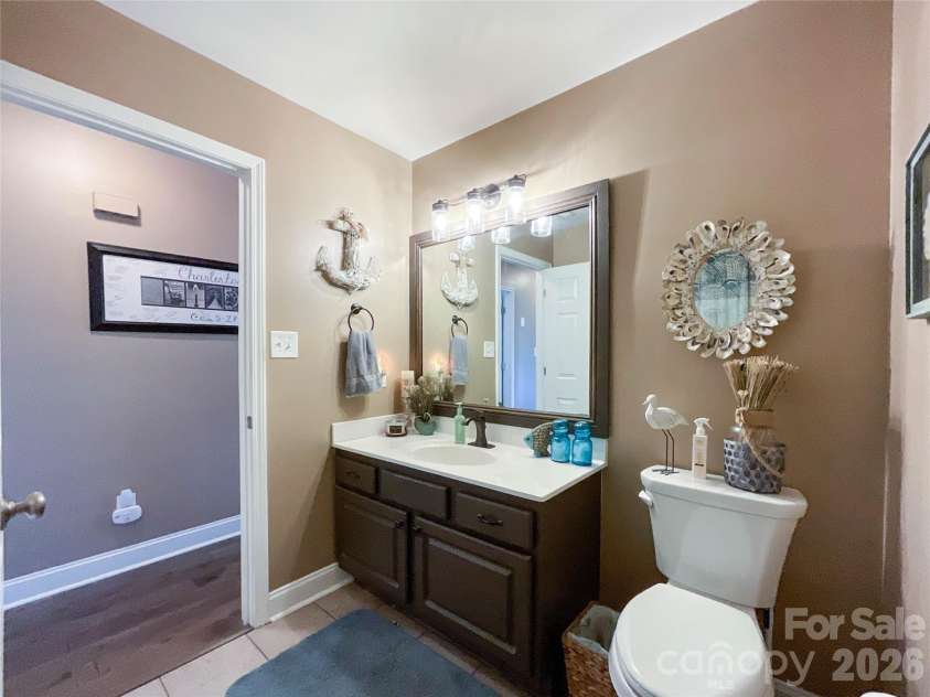 3420 Muddy Creek Road, Midland, NC 28107.  MLS# CAR4352115, YatesRealty ID 19271. Guest bathroom