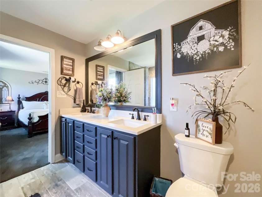3420 Muddy Creek Road, Midland, NC 28107.  MLS# CAR4352115, YatesRealty ID 19271. Primary bathroom