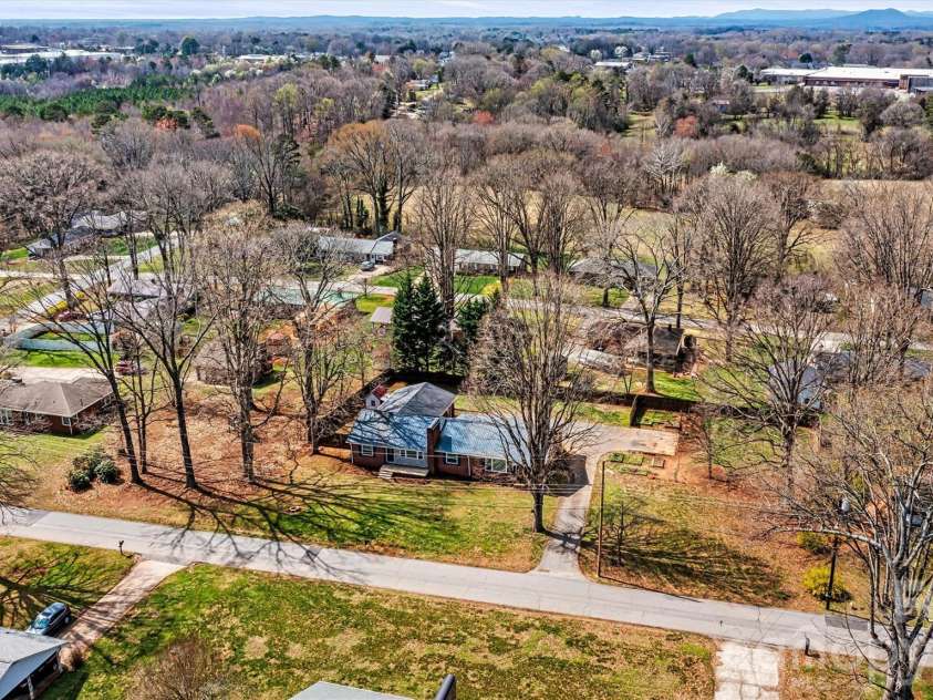 1212 3rd Street Drive, Conover, NC 28613.  MLS# CAR4357523, YatesRealty ID 19276. Aerial Front View from Street