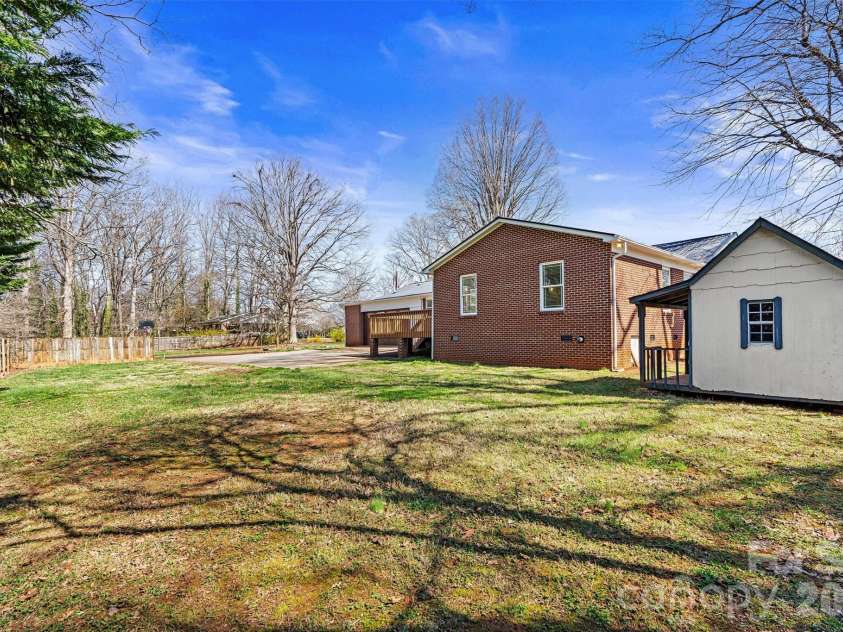 1212 3rd Street Drive, Conover, NC 28613.  MLS# CAR4357523, YatesRealty ID 19276. Focused Rear/Side View 