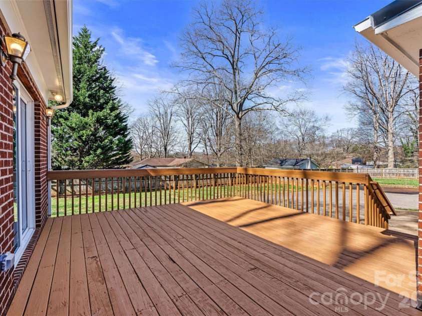 1212 3rd Street Drive, Conover, NC 28613.  MLS# CAR4357523, YatesRealty ID 19276. Spacious Back Deck/Back View