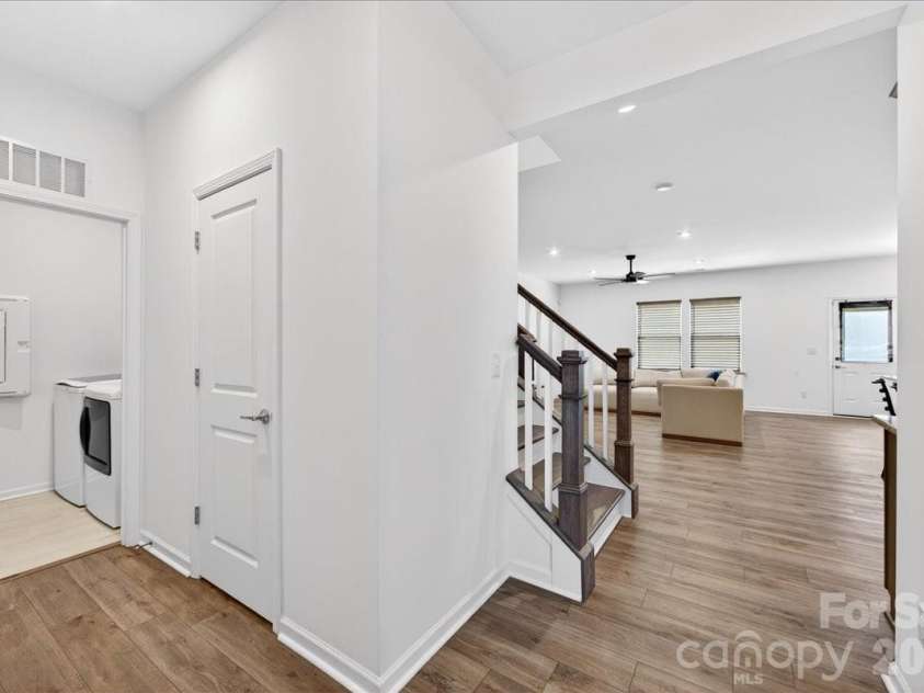 11119 Glasden Road, Charlotte, NC 28278.  MLS# CAR4395906, YatesRealty ID 19277. Hall and laundry