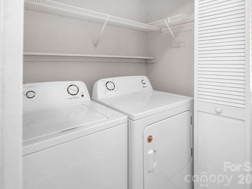 21232 Hickory Street, Cornelius, NC 28031.  MLS# CAR4372150, YatesRealty ID 19280. Laundry Closet Washer and Dryer Included
