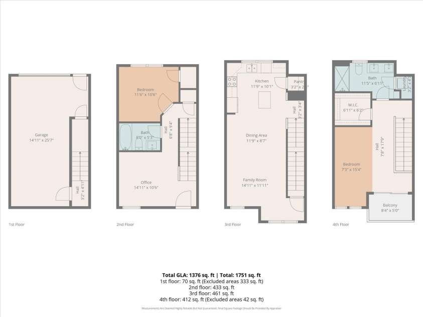 420 Mcdowell Street, Charlotte, NC 28204.  MLS# CAR4368184, YatesRealty ID 19290. Floor Plan